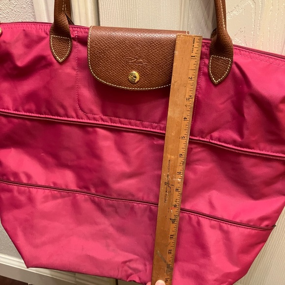 Longchamp expandable  magenta bag - Picture 15 of 15
